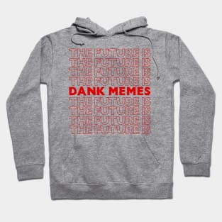 The Future Is Dank Memes ///// Typographic Artwork Design Hoodie